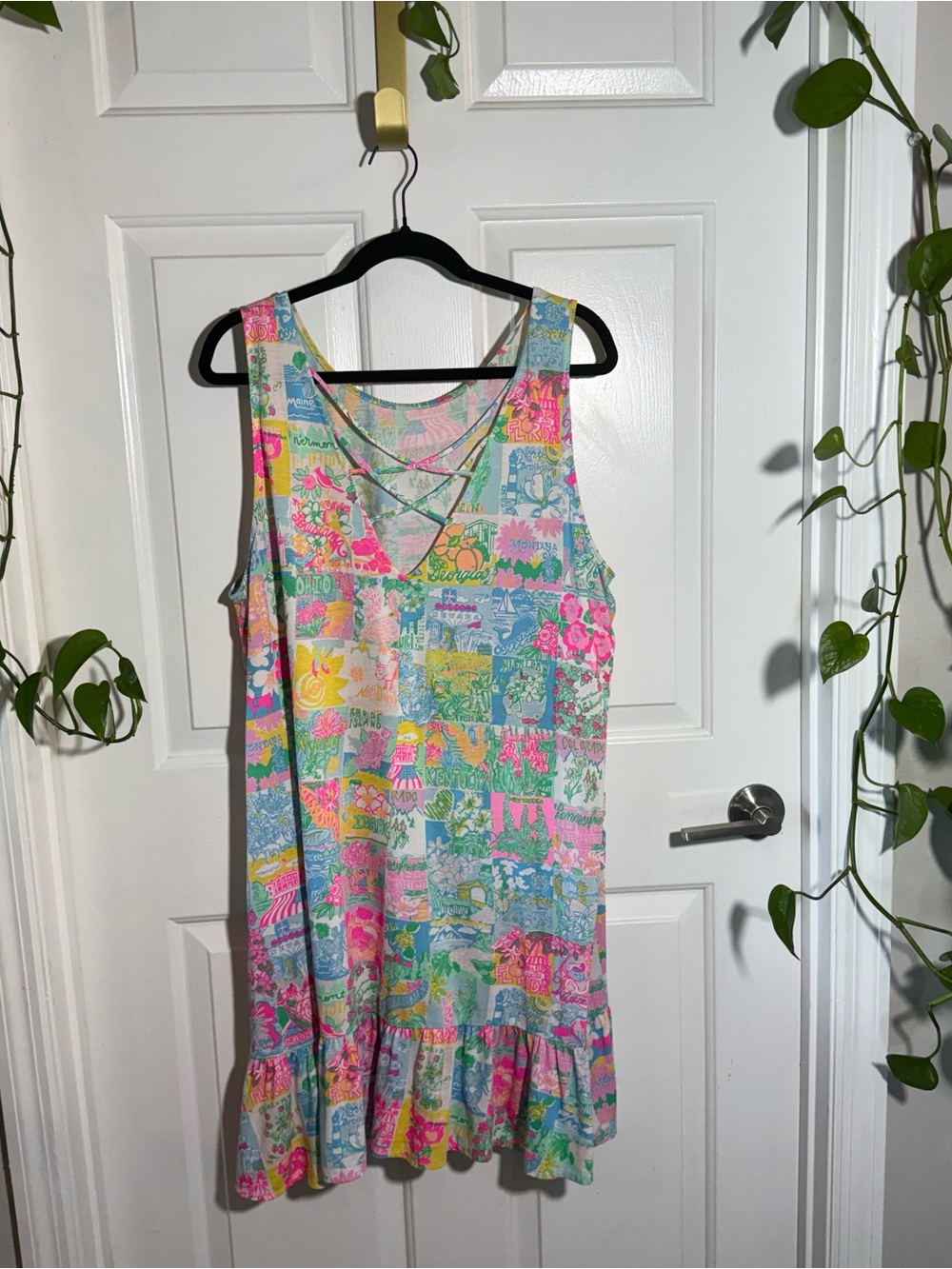 Lilly Pulitzer XXL Colorful Patchwork Floral Sundress - Picture 3 of 3